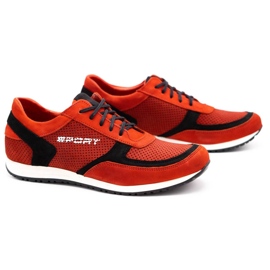 Polbut Calzado deportivo de hombre C47P rojo con negro 2