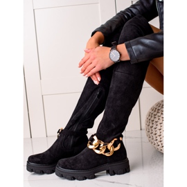 Seastar Botas altas de ante con adorno negro 1