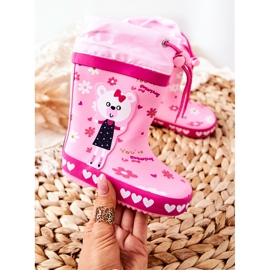 Chanclos de goma rosa para niños Oso de Zinstina 1