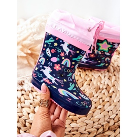 Chanclos de goma para niños Azul Marino Unicornio Alemán rosa 1