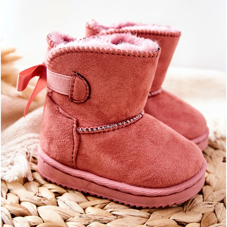 FR1 Botas de nieve cálidas para niños Pink Funky rosado 1