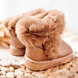 FR1 Botas de nieve para niños con piel Rosa Dorado Bonni rosado 7