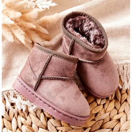 Botas de nieve cálidas para niños Gooby beige oscuro 1