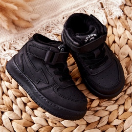 Calzado Deportivo Infantil Alto Aislante Negro Clafi 2
