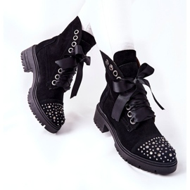 Botas de ante Workery Lewski Shoes Tied 3069 Black negro 2