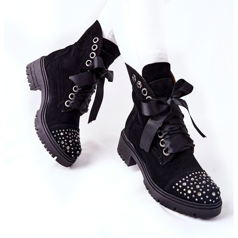 Botas de ante Workery Lewski Shoes Tied 3069 Black negro 2