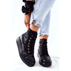 Lewski Shoes Zapatos Deportivos de Cuero Lewski 3034 Black Camo negro 6