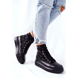 Lewski Shoes Zapatos Deportivos de Cuero Lewski 3034 Black Camo negro 3