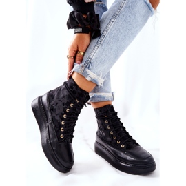 Lewski Shoes Zapatos Deportivos de Cuero Lewski 3034 Black Camo negro 5