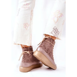 Lewski Shoes Zapatos Deportivos de Cuero Lewski 3034 Beige Camo 4