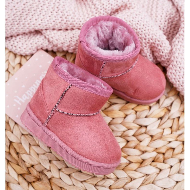 FR1 Botas de nieve cálidas para niños Gooby rosa oscuro 1
