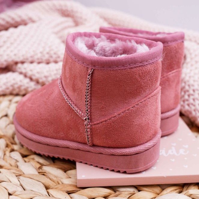 FR1 Botas de nieve cálidas para niños Gooby rosa oscuro 2