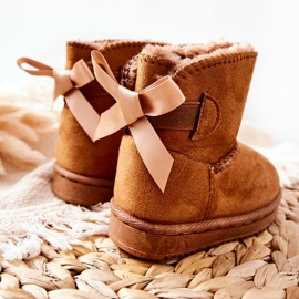 FR1 Botas de nieve cálidas para niños Khaki Funky marrón caqui 2