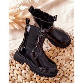 FR1 Botas Infantiles Lacadas Cálidas Aletris Negra negro 4