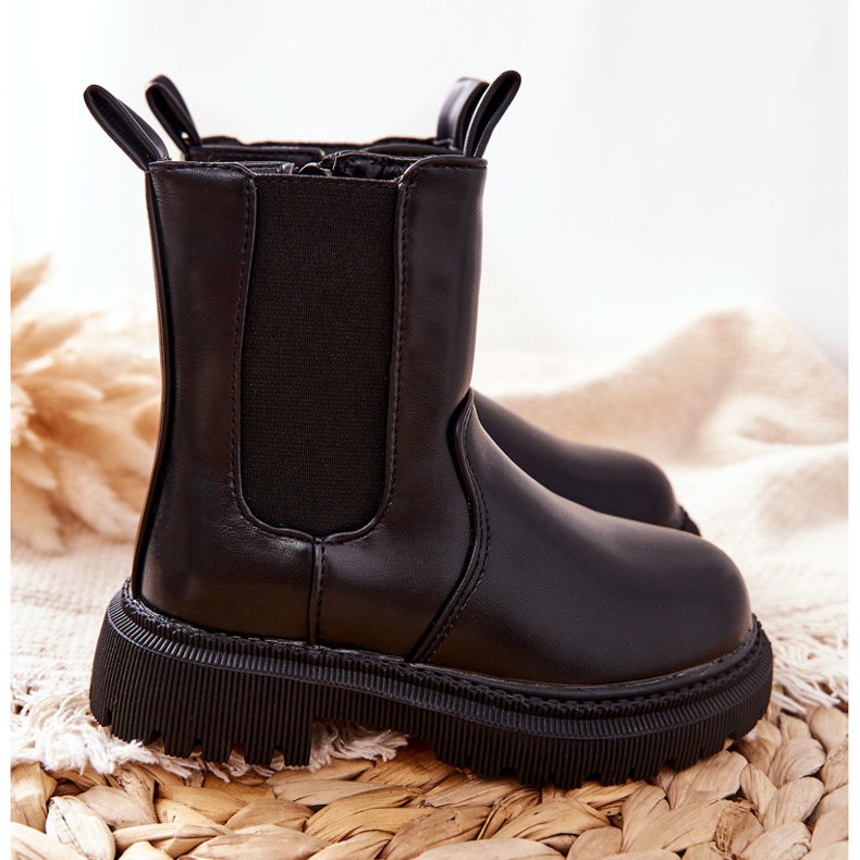 FR1 Botas cálidas para niños Aletris negras negro 2