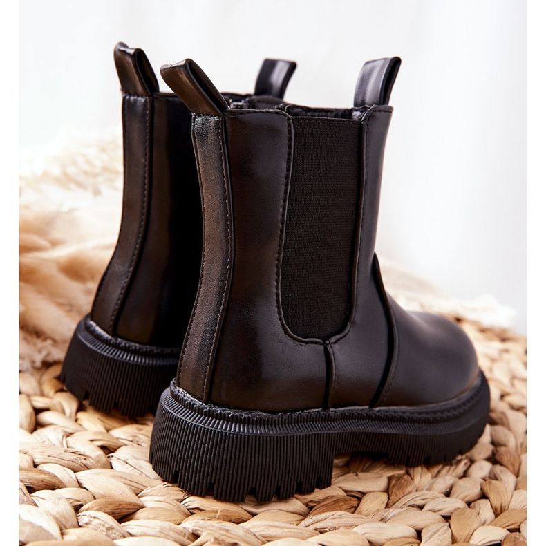 FR1 Botas cálidas para niños Aletris negras negro 1