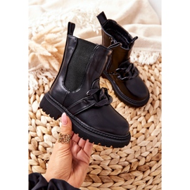 FR1 Botas para niños Warm Black Hinea Chain negro 10