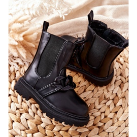 FR1 Botas para niños Warm Black Hinea Chain negro 11