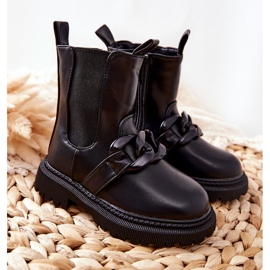 FR1 Botas para niños Warm Black Hinea Chain negro 13