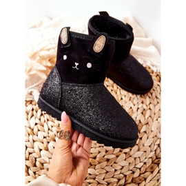 Vinceza Botas de nieve para niños Black Coreris negro 2