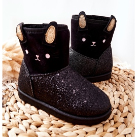 Vinceza Botas de nieve para niños Black Coreris negro 6