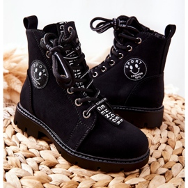 Vinceza Botas para niños Workers Black Mini Aspen negro 5