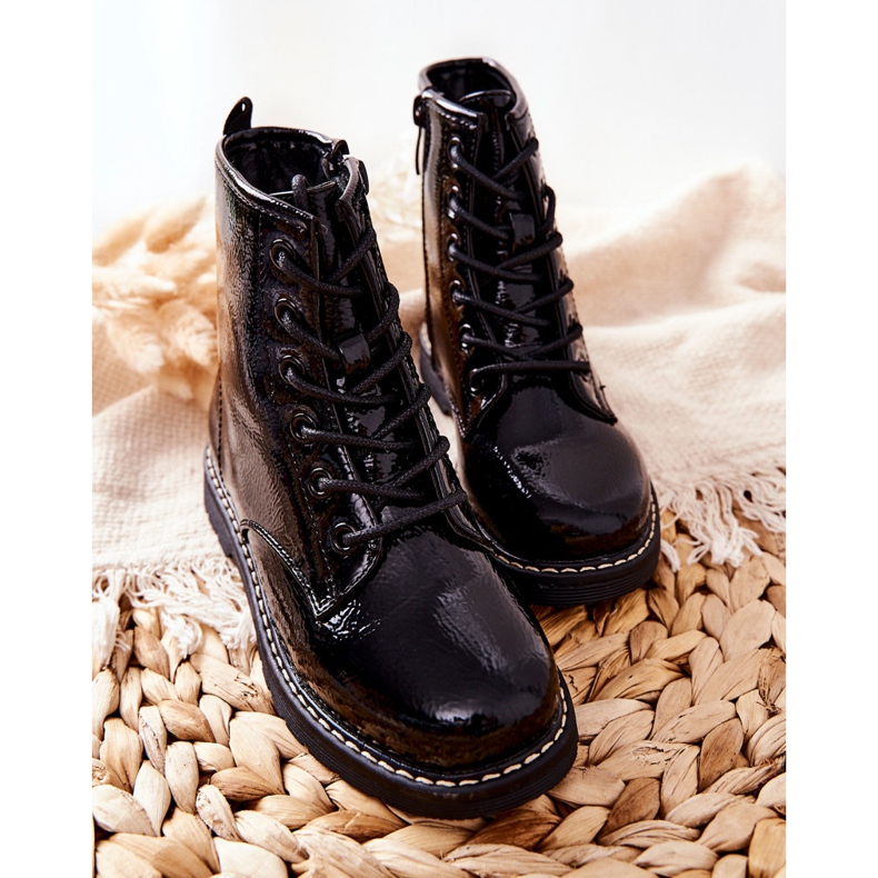 Vinceza Botas de Abrigo Infantil Lacado Negro Gessa 2