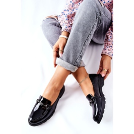 Zapato piel Nicole Lacado Negro 2667 5