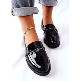 Zapato piel Nicole Lacado Negro 2667 6