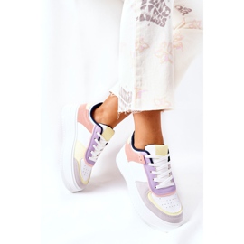 Zapatillas Deportivas Zapatillas En La Plataforma Freedom Blanca Y Amarilla blanco multicolor 2