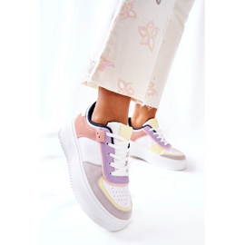 Zapatillas Deportivas Zapatillas En La Plataforma Freedom Blanca Y Amarilla blanco multicolor 5