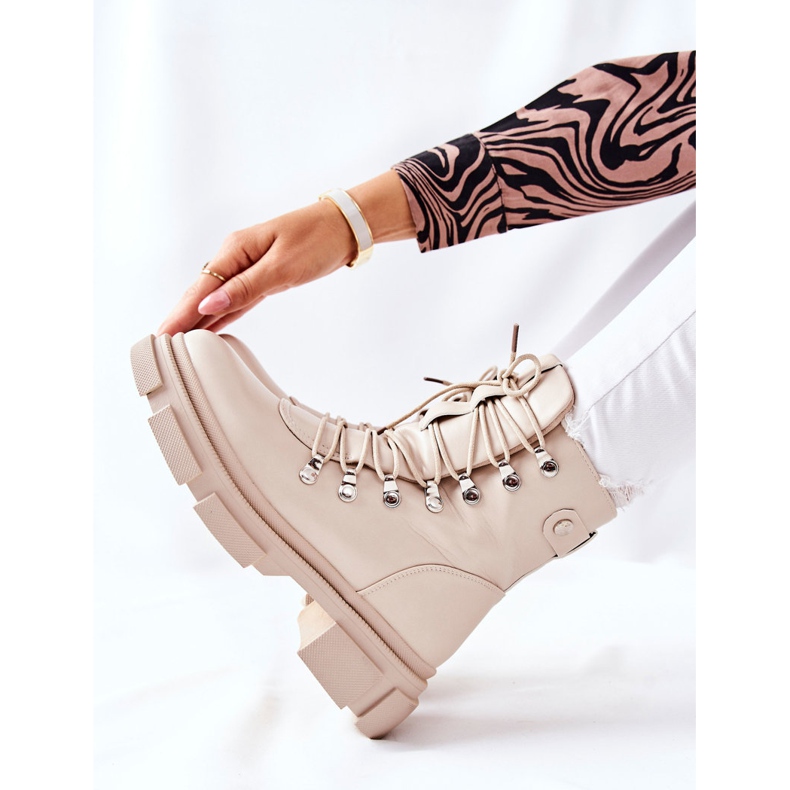 FI1 Botas Calientes Mujer Trappers Beige Perfect 2