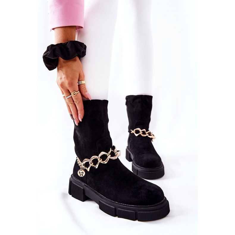 FB2 Botas de trabajo negras de ante Hellio negro 2