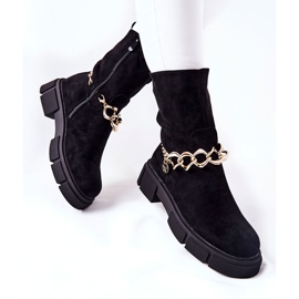 FB2 Botas de trabajo negras de ante Hellio negro 6