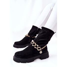 FB2 Botas de trabajo negras de ante Hellio negro 8