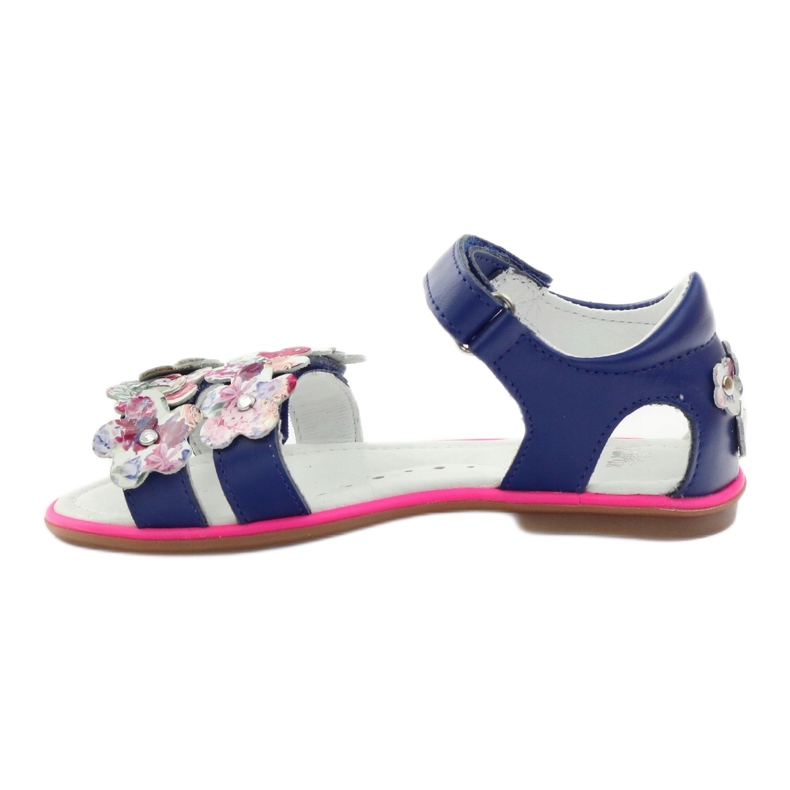 Sandalias gladiadoras Bartek 19168 azul marino multicolor rosa multicolor 2