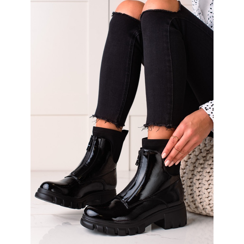 Goodin Trabajadores ligeros sin cordones negro 1