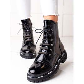 Botas de piel elegantes ARTIKER negro 2