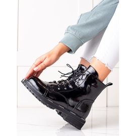 Botas de piel elegantes ARTIKER negro 3