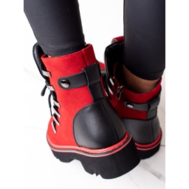Botines piel Artiker rojos 2