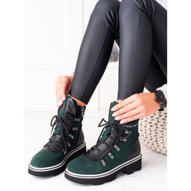 Botas ARTIKER de piel verde 3
