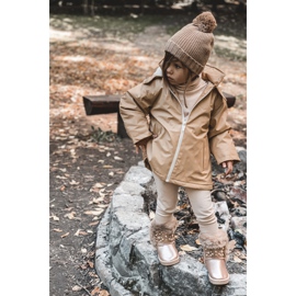 FR1 Botas de nieve para niños con piel Rosa Dorado Bonni rosado 9