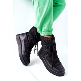 S.Barski Botas de nieve cálidas negras para mujer Cironeus negro 3