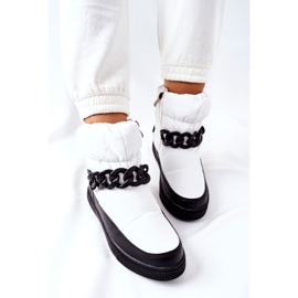 S.Barski Botas de nieve cálidas Khariche blancas para mujer blanco 5