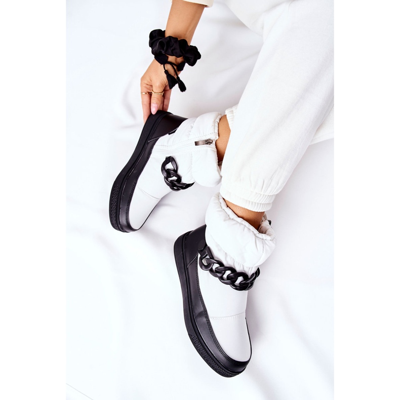 S.Barski Botas de nieve cálidas Khariche blancas para mujer blanco 2