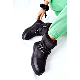 S.Barski Botas de nieve cálidas Khariche negras para mujer negro 1