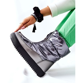 S.Barski Botas de nieve cálidas monile grises para mujer plata 2 S.Barski Botas de nieve cálidas monile grises para mujer plata 2
