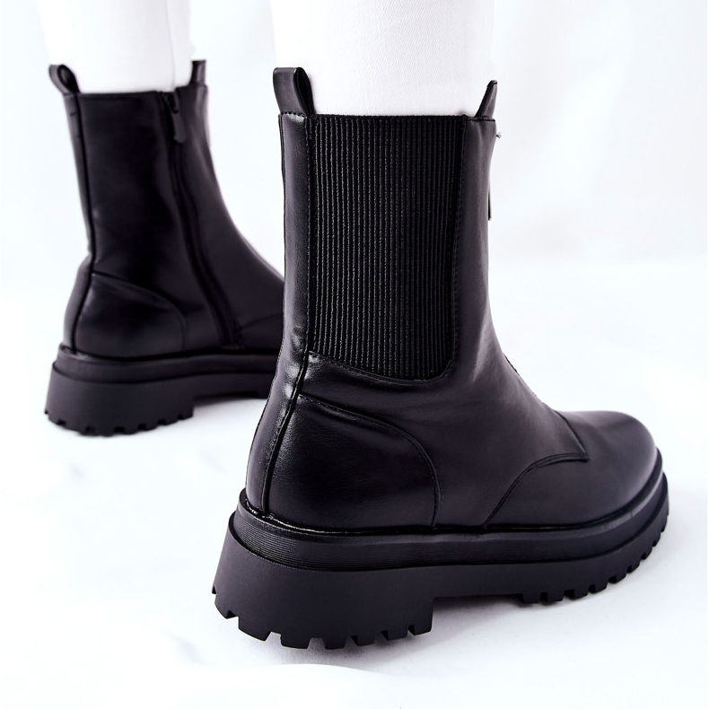 Vinceza Botas Assuh negras cálidas para mujer negro 1