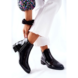Botas Calientes Planas Lacadas Sergio Leone BT540 Negro 2