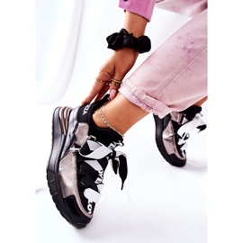 Vinceza Zapatillas Deportivas Deportivas Negras y Plateadas Dexla negro 3